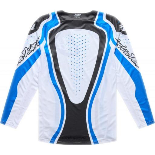 Camiseta TROY LEE DESIGNS GP Pro - Roller Blanco/Azul [1]