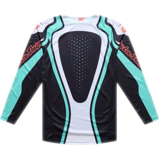 Camiseta TROY LEE DESIGNS GP Pro - Roller Negro/Teal [1]
