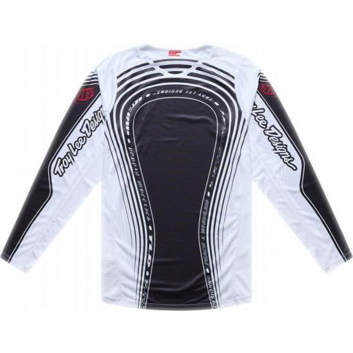Camiseta TROY LEE DESIGNS GP Pro - Streamline Negro/Blanco [1]