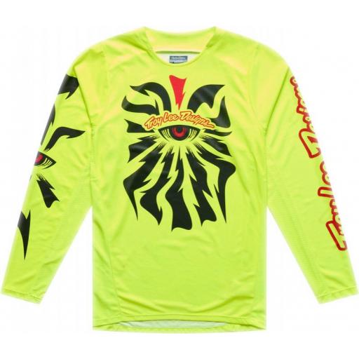 Camiseta TROY LEE DESIGNS GP Pro - Cyclops Flo Yellow [0]