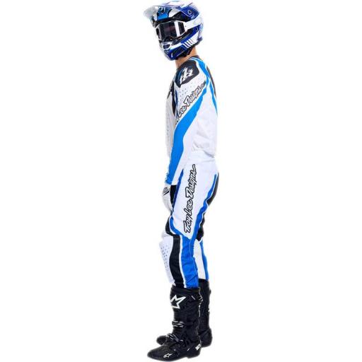 Camiseta TROY LEE DESIGNS GP Pro - Roller Blanco/Azul [3]