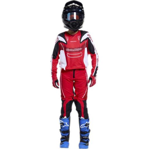 Pantalón infantil TROY LEE DESIGNS SE Pro - Salvo Rojo/Blanco [3]