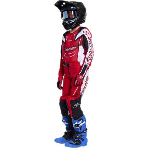 Pantalón infantil TROY LEE DESIGNS SE Pro - Salvo Rojo/Blanco [2]