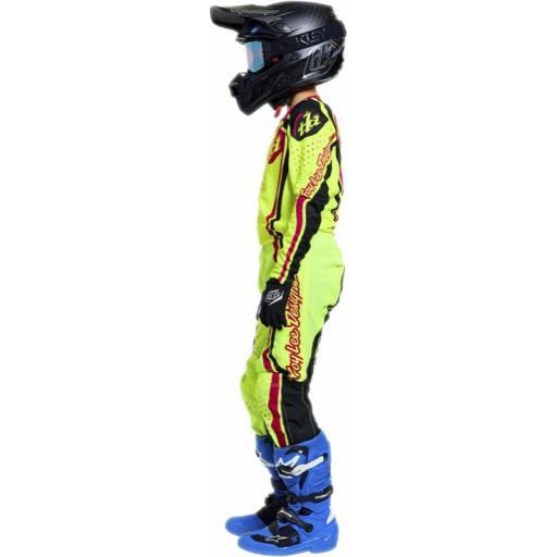 Camiseta infantil TROY LEE DESIGNS GP Pro - Roller Flo Yellow/Fuschia [3]