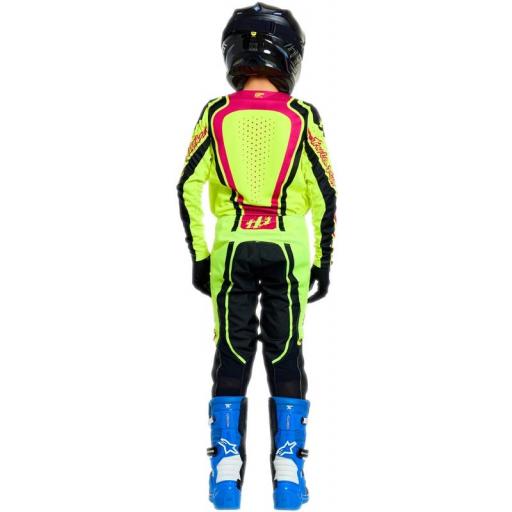 Pantalón infantil TROY LEE DESIGNS GP Pro - Roller Flo Yellow/fuschia [1]