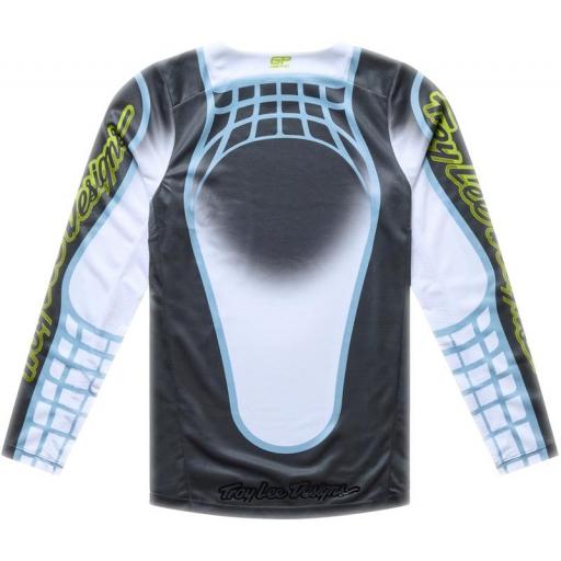 Camiseta infantil TROY LEE DESIGNS GP Pro - Framework Carbon/gris [1]