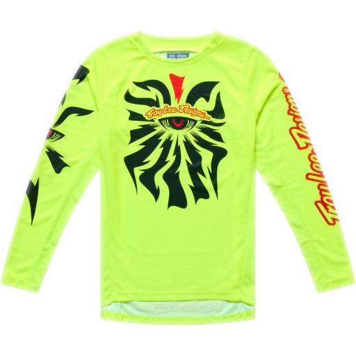 Camiseta infantil TROY LEE DESIGNS GP Pro - Cyclops amarillo fluor [0]