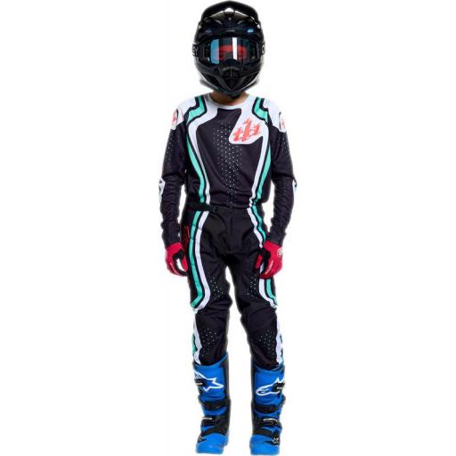 Pantalón infantil TROY LEE DESIGNS GP Pro - Roller Negro/Teal [3]
