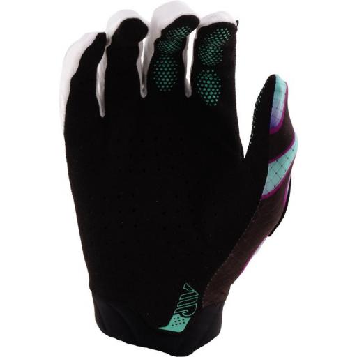 Guantes infantiles TROY LEE DESIGNS Air - Overspray negro/Real Teal [1]