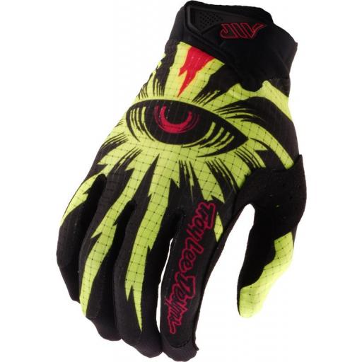 Guantes infantiles TROY LEE DESIGNS Air - Cyclops negro/Flo Yellow