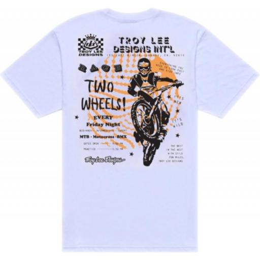 Camiseta TROY LEE DESIGNS Friday Night - blanco