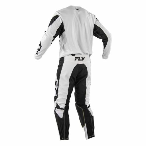 Pantalón FLY RACING Kinetic Mesh - Blanco / Negro [3]