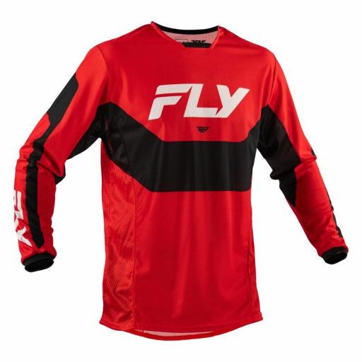 Camiseta FLY RACING Kinetic Mesh - Rojo / Negro / Blanco
