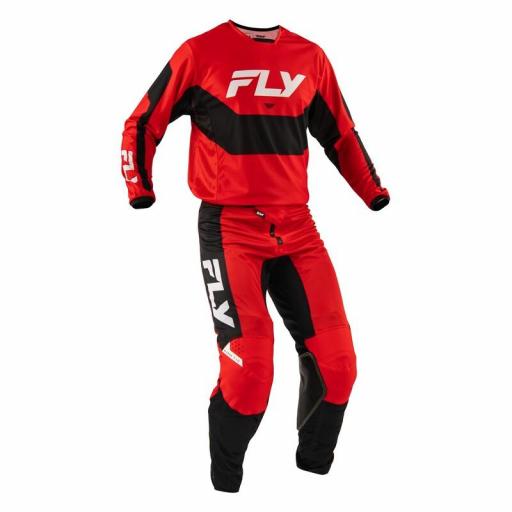 Camiseta FLY RACING Kinetic Mesh - Rojo / Negro / Blanco [3]