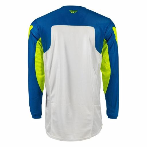 Camiseta FLY RACING Kinetic Mesh - Azul / Blanco / Hi-Vis [1]