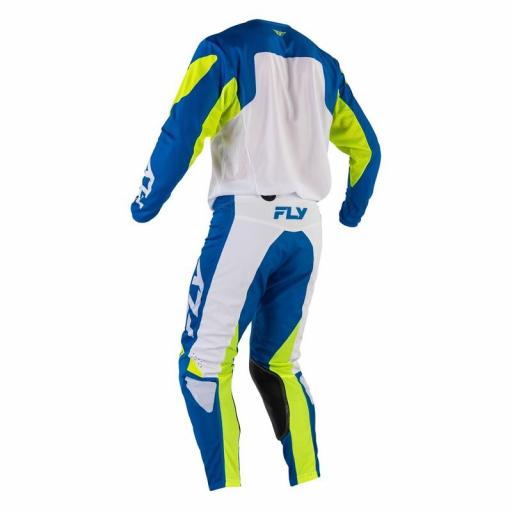 Camiseta FLY RACING Kinetic Mesh - Azul / Blanco / Hi-Vis [2]