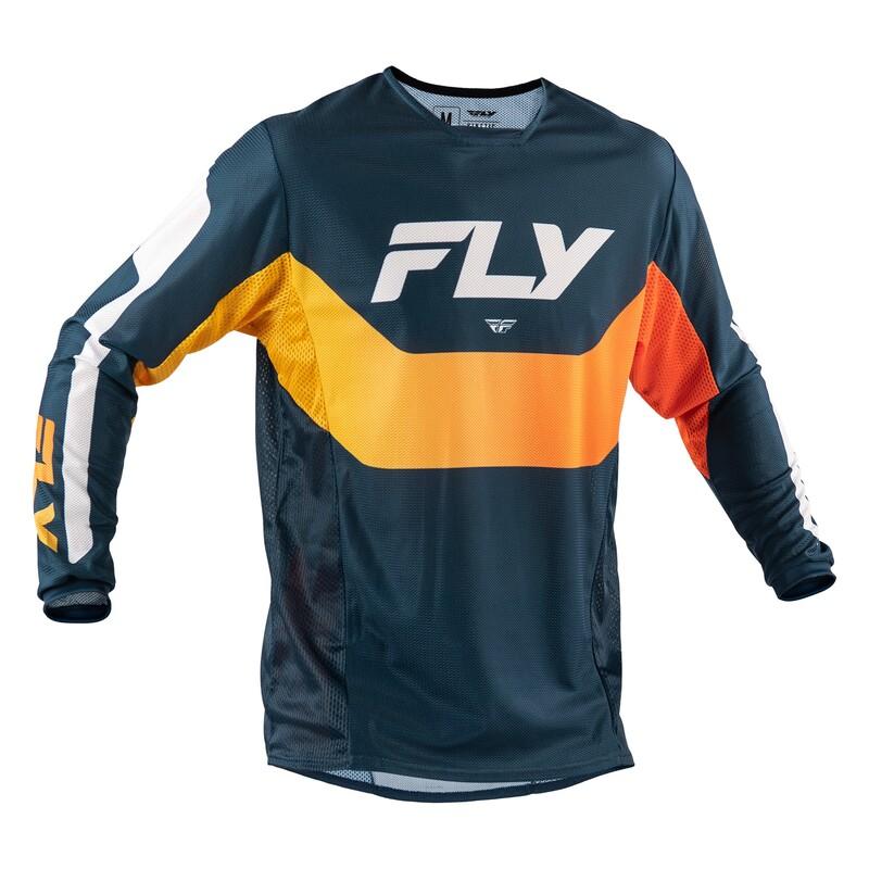 Camiseta FLY RACING Kinetic Mesh - Navy / Naranja