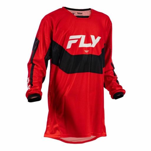Camiseta infantil FLY RACING Kinetic Mesh - Rojo / Negro / Blanco