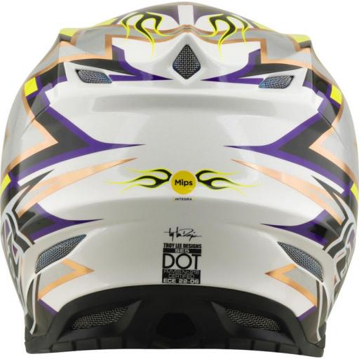 Casco TROY LEE DESIGNS SE5 Composite Mips Flush - blanco/negro [3]