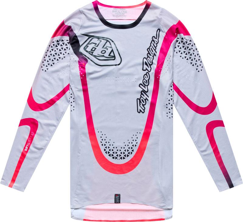 Camiseta Troy Lee Designs SE Ultra Aura titanium de motocross