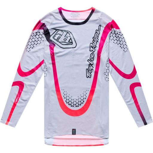 Camiseta Troy Lee Designs SE Ultra Aura titanium de motocross [0]
