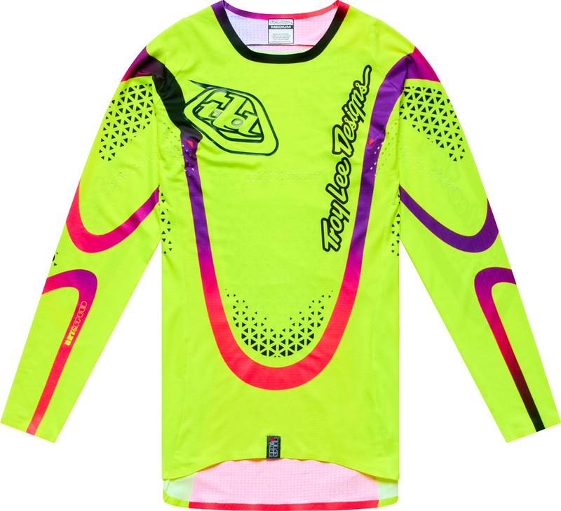 Camiseta Troy Lee Designs SE Ultra Aura Flo Yellow de motocross
