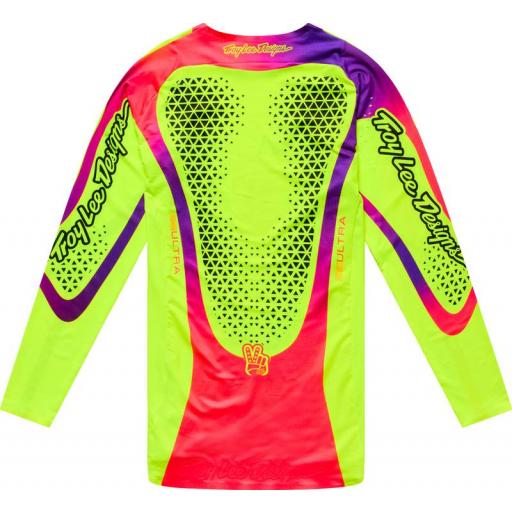 Camiseta Troy Lee Designs SE Ultra Aura Flo Yellow de motocross [1]