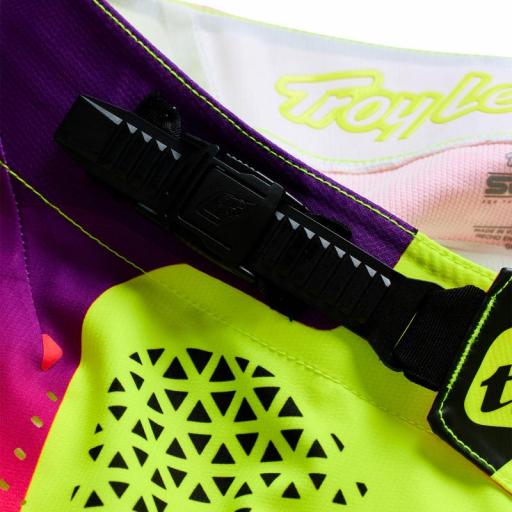 Pantalón Troy Lee Designs SE Ultra Aura Flo Yellow de motocross [2]