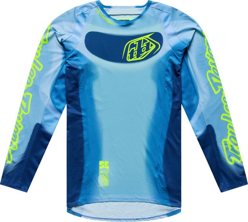 Camiseta Troy Lee Designs SE Pro Illusion Slate/Amarillo flúor