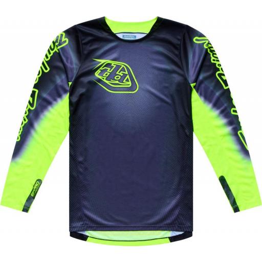 Camiseta TROY LEE DESIGNS GP Pro Imprint - gris/Flo Yellow [0]