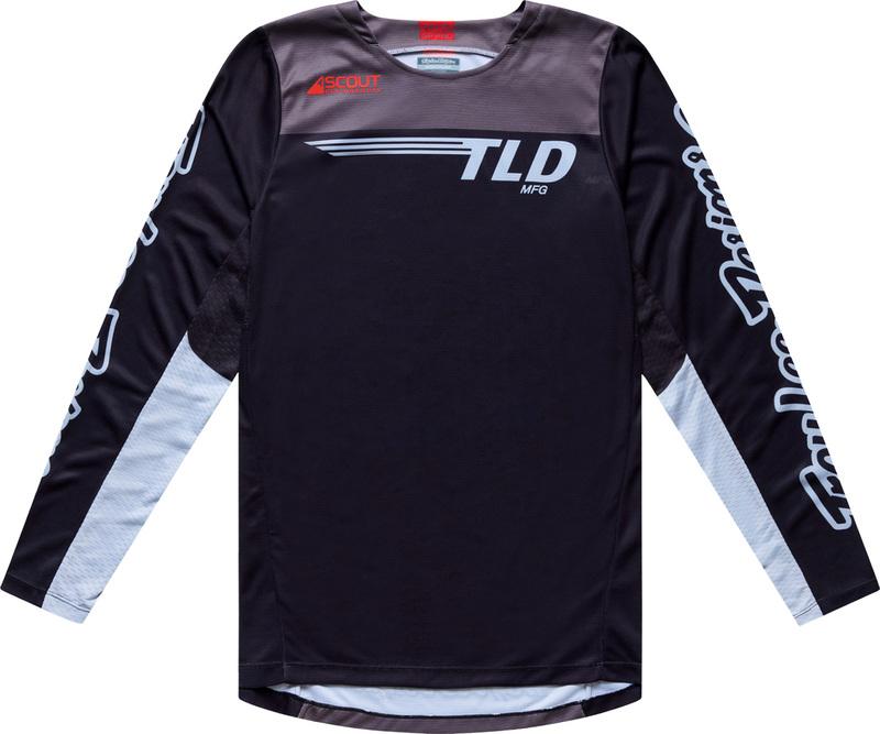 Camiseta Troy Lee Designs Scout GP Pro Winged Pumice Negra