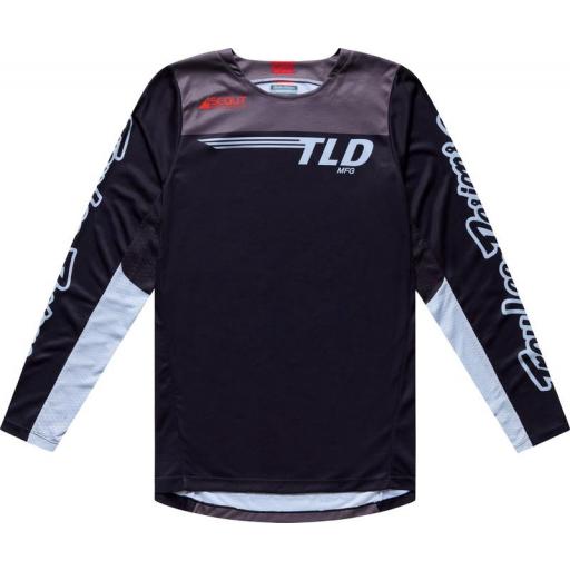 Camiseta Troy Lee Designs Scout GP Pro Winged Pumice Negra