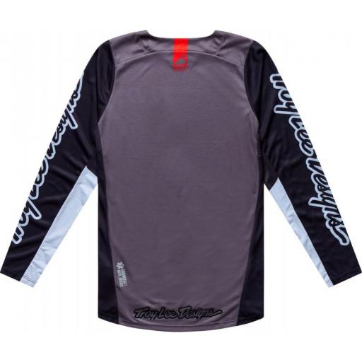 Camiseta Troy Lee Designs Scout GP Pro Winged Pumice Negra [2]