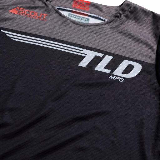 Camiseta Troy Lee Designs Scout GP Pro Winged Pumice Negra [1]