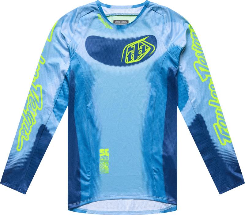 Camiseta infantil Troy Lee Designs SE Pro Illusion Slate/Amarillo flúor