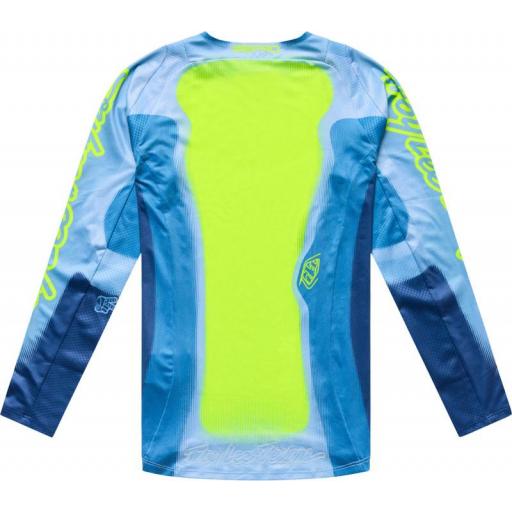 Camiseta infantil Troy Lee Designs SE Pro Illusion Slate/Amarillo flúor [1]