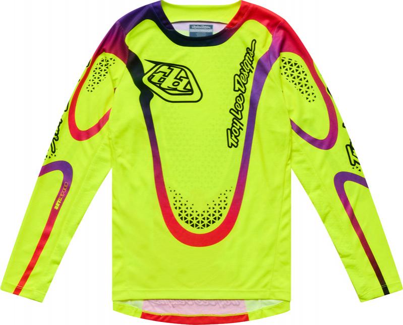 Camiseta infantil Troy Lee Designs GP Pro Aura amarilla flúor