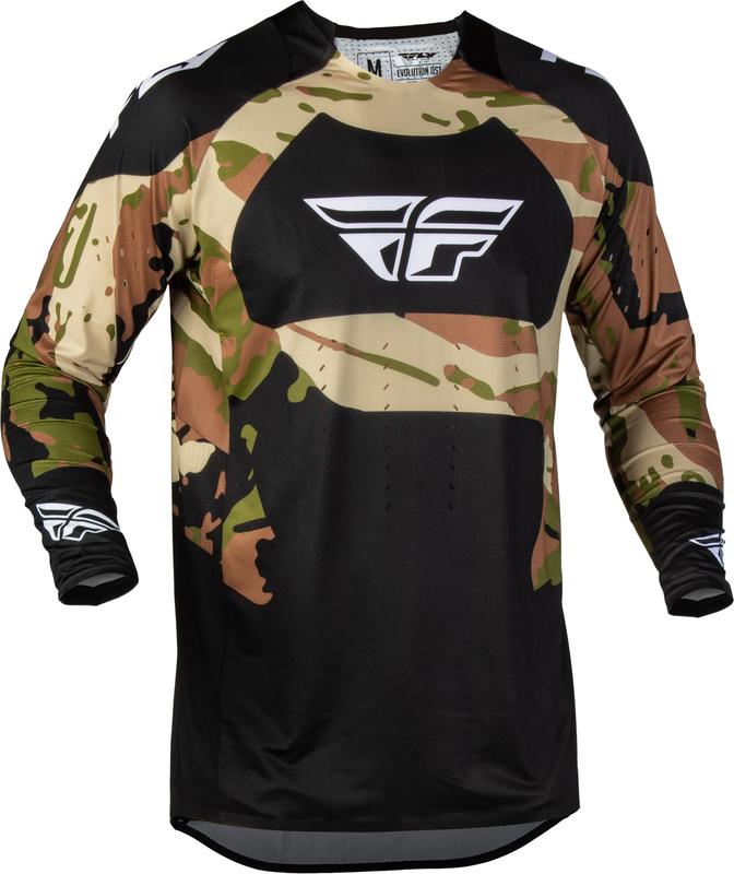 Camiseta motocross FLY Racing Evolution DST Hunt - negro/camo