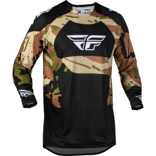 Camiseta motocross FLY Racing Evolution DST Hunt - negro/camo [0]