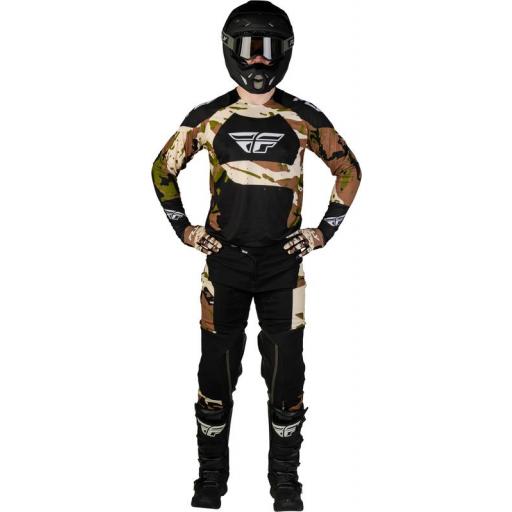 Pantalón motocross FLY Racing Evolution DST Hunt - negro/camo [4]