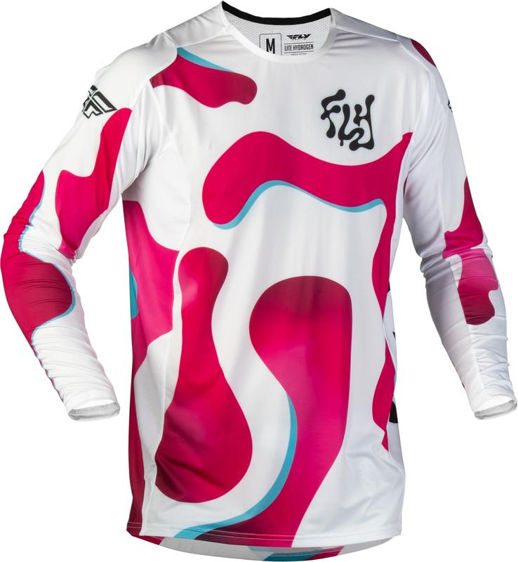 Camiseta FLY RACING Lite Vibe - blanco/rosa/azul