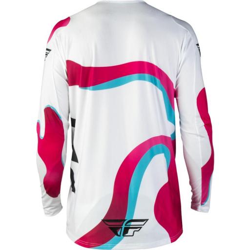 Camiseta FLY RACING Lite Vibe - blanco/rosa/azul [1]