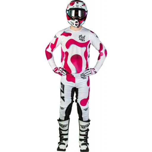 Pantalón FLY RACING Lite Vibe - blanco/rosa/azul [3]