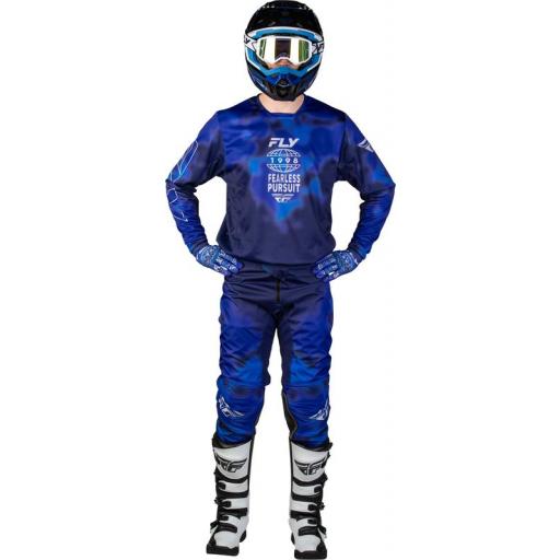 Camiseta FLY RACING Kinetic Blur - azul/Navy [2]