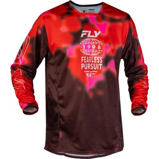 Camiseta FLY RACING Kinetic Blur - rojo/marrón [0]