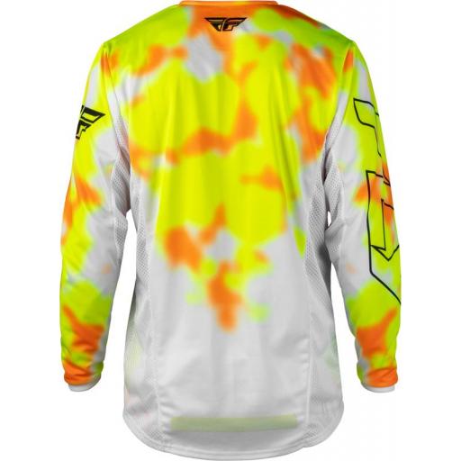 Camiseta FLY RACING Kinetic Blur - blanco/Hi-Vis/naranja [1]