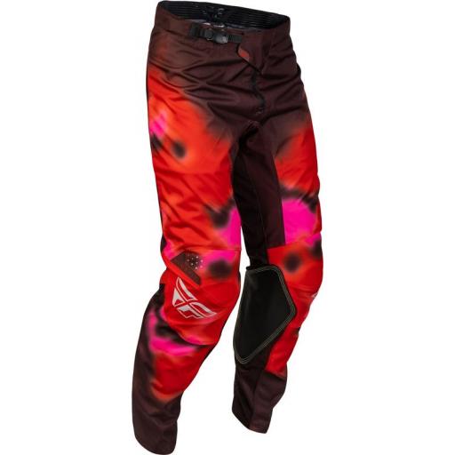 Pantalón motocross FLY Racing Kinetic Blur - rojo/marrón [1]