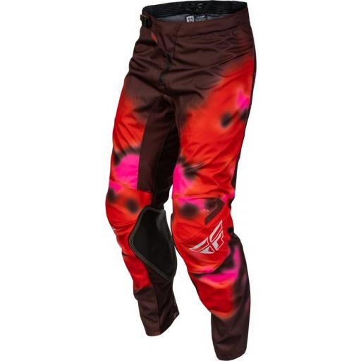 Pantalón motocross FLY Racing Kinetic Blur - rojo/marrón