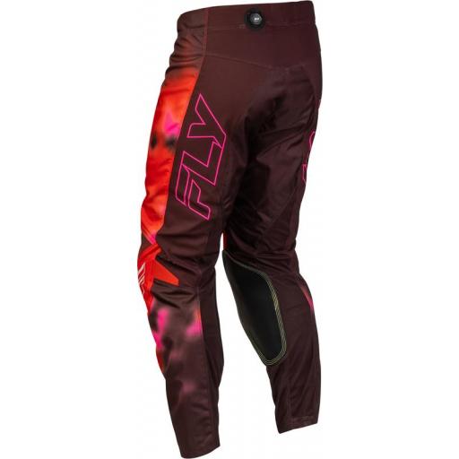 Pantalón motocross FLY Racing Kinetic Blur - rojo/marrón [3]