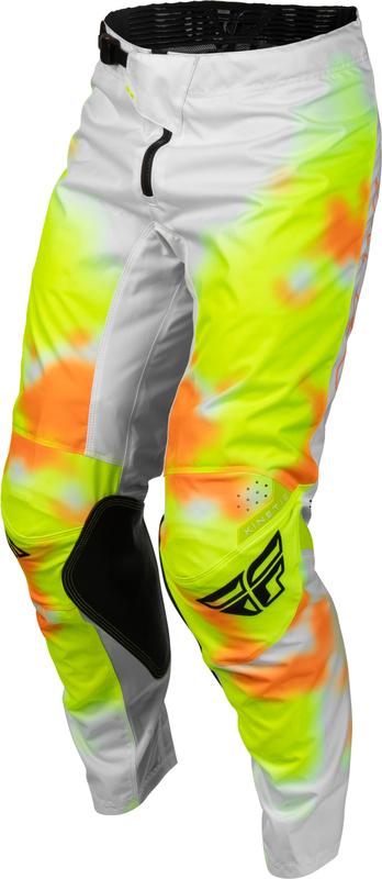 Pantalón motocross FLY Racing Kinetic Blur - blanco/Hi-Vis/naranja
